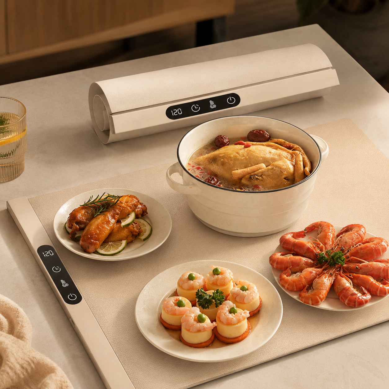 Food Warmer Plate Electric Warming